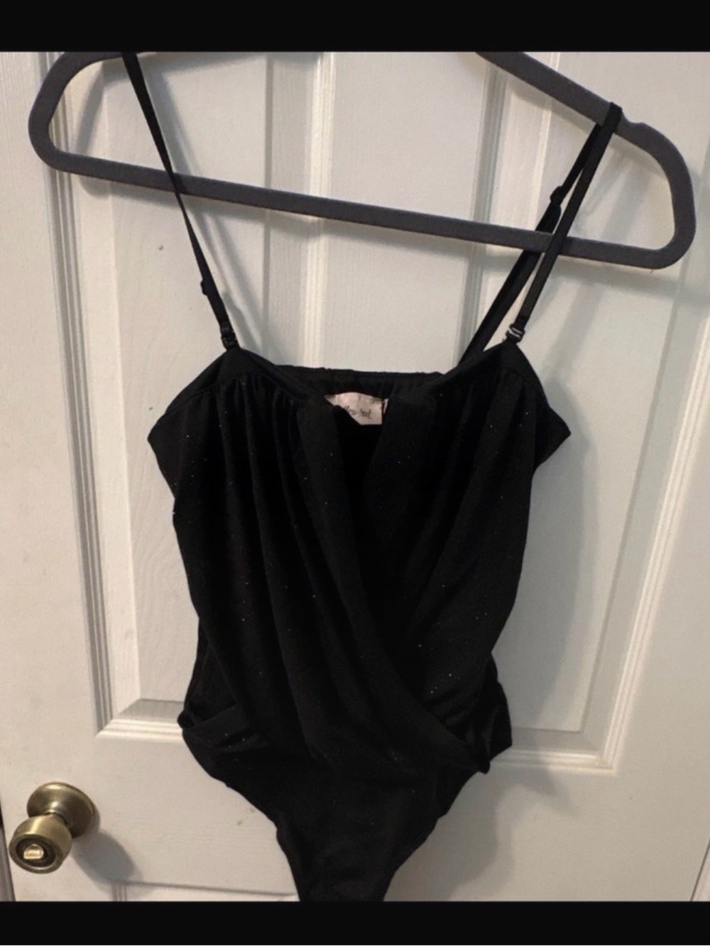 Willow Black Sparkle Bodysuit